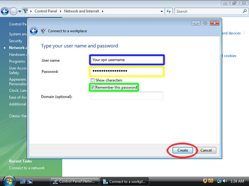 Enter your VPNGates.com username and password